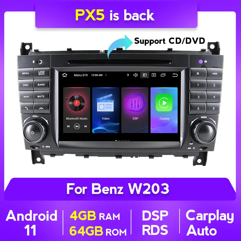 おすすめの人気 Lds Android 11車用dvd サーブドメーターc Classs Clc W3 Clk W9 04 07 C0 C230 C2 C3マルチメディアgps Naviagtion 日本直売 Antra Com