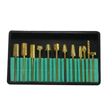 

12Pcs/Set Nail Files Milling Cutter For Manicure Ceramic Machine Set Cutter For Pedicure Electric Nail Drill Bit Mill Manicure