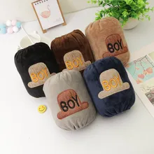 Милые осенне-зимние женские манжеты для студентов и офиса с мультяшными рисунками, темные цвета, грязные, грязные, рабочие, для взрослых, на открытом воздухе