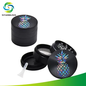 

Wholesale 4 pieces 50mm 4layers Aluminum alloy Tobacco Grinders Metal Mill for Herbs Weed Crusher Tobacco Cigarette Somke Spice