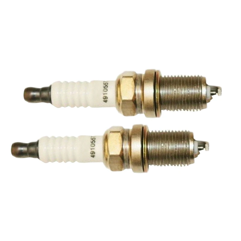 

Green 2pcs Spark Plugs New For Briggs & Stratton Motor OEM 491055S 491055 491055T 805015 Home Garden Tool