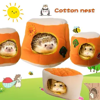 

Hamster Tent Bed Winter Warm Hamster House Durable Pet Sleeping Cage For Small Parrot Hedgehog Squirrel