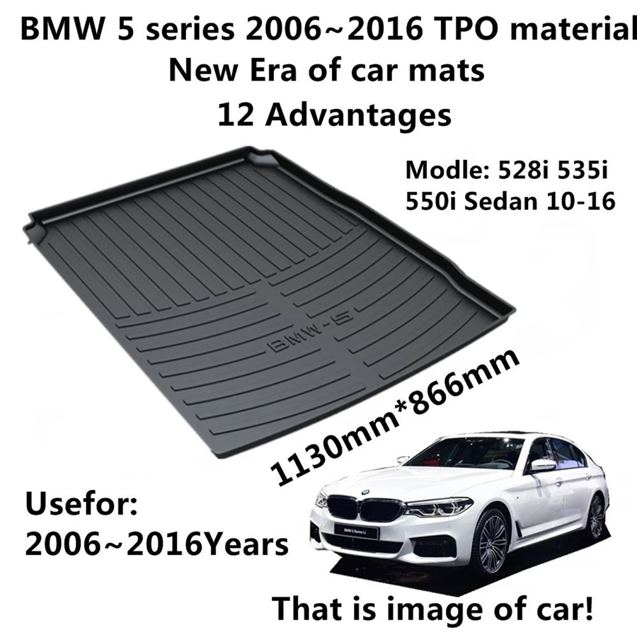 

YJ99 Custom Fit For BMW 5seies 2006 2007 2008-2017 2018 2019 GT Car Cargo Rear Trunk Mat Boot Liner Tray All Weather Waterproof
