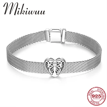 

Hight Quality 925 Sterling Silver Butterfly Fairy Clip Beads Bracelets Fit Original Reflection Charm Bracelets Elegant Jewelry