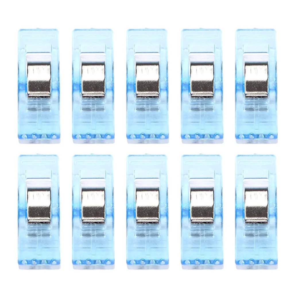 plastic clips sewing 10 PCS Clear Sewing Craft Quilt Binding Plastic Clips Clamps Pack Wonderful | Дом и сад