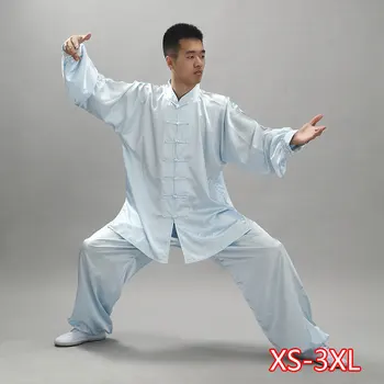 

Women Men Tai Chi Clothes Chinese Uniform Top Shirt Pants Set Practicing Exercise Spring Summer 2020