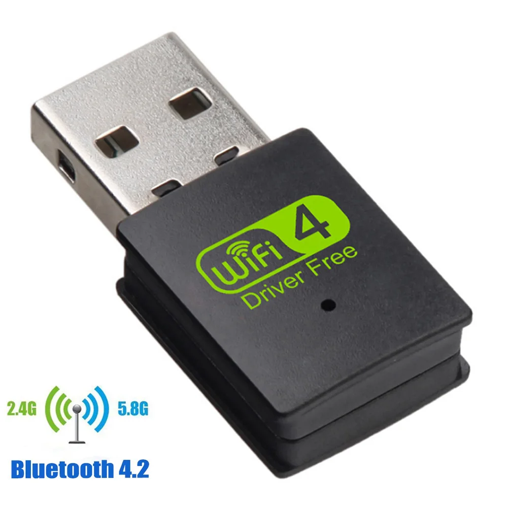 USB WiFi Bluetooth адаптер двухдиапазонный беспроводной внешний приемник ключ для ПК ноутбука@ JH