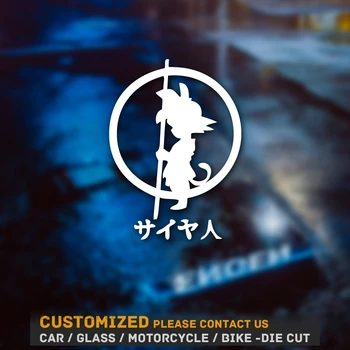 

Dragon Ball Z Goku Saiyan Vegeta car stickers and decalsMotorcycle stickers funny Car Stickers size 14.9cm*18cm