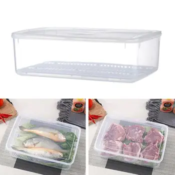 

Food Plastic Storage Bins,Refrigerator Storage Box,Food Storage Containers Stackable Freezer Storage Containers
