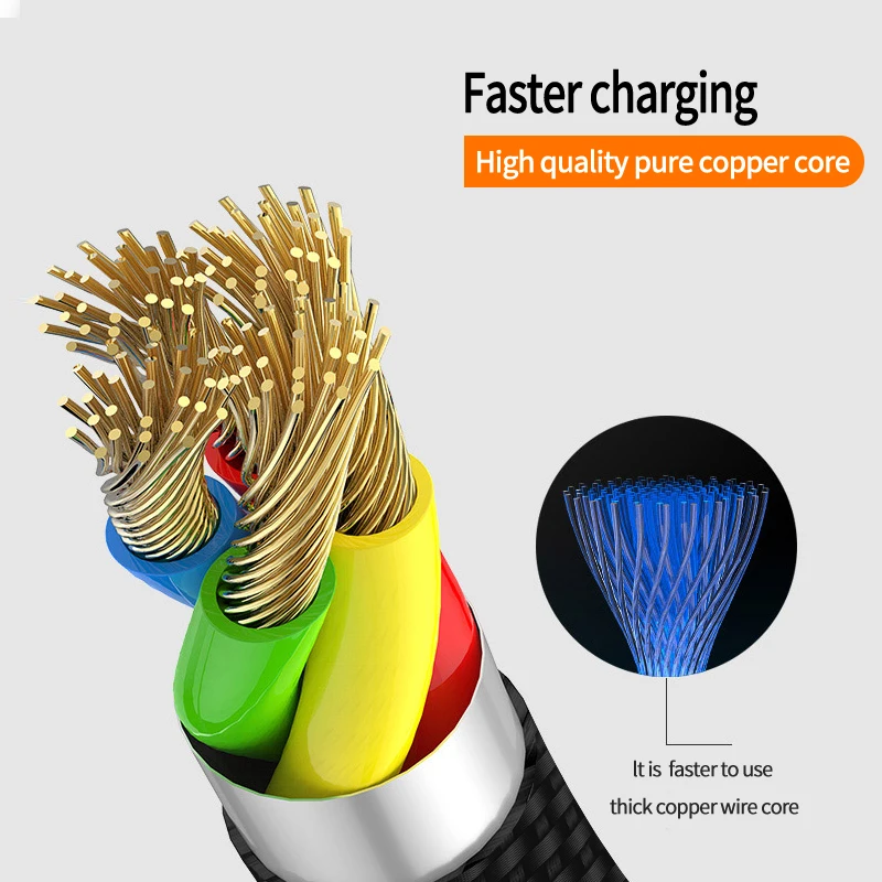 KAKU usb type C кабель 1 м Быстрая зарядка для huawei USB зарядное устройство|Кабели
