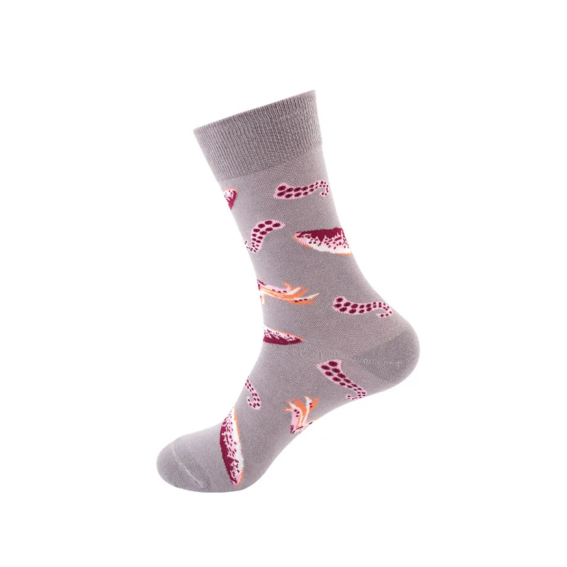 1 pair men women sports socks cotton colorful crew socks cartoon animal fruit socks novelty socks gift for spring autumn winter