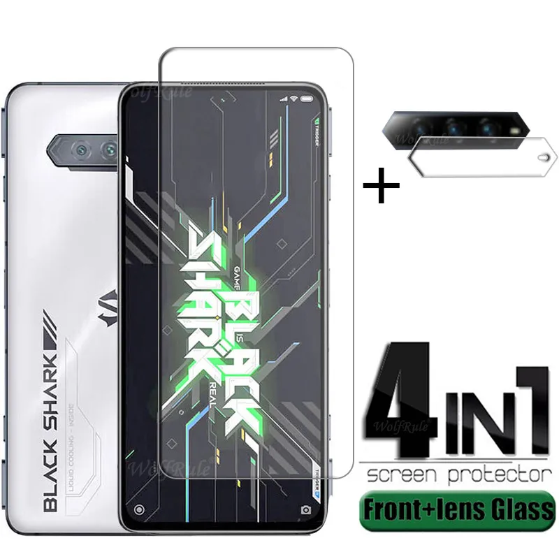 4-In-1 Per Xiaomi Black Shark 4S Per Black Shark 4S Vetro Temperato 9H Proteggi Schermo Trasparente Per Black Shark 4S Lens Glass
