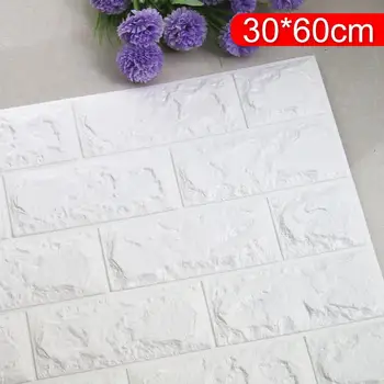 

3D Brick Wall Stickers Wallpaper Home Decor Foam Waterproof Wall Covering Wallpaper For Living Room DIY Background Decoration