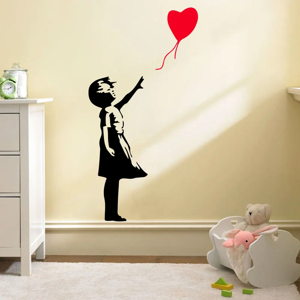 Banksy Wall Decal Balloon Girl Banksy Vinyl Sticker