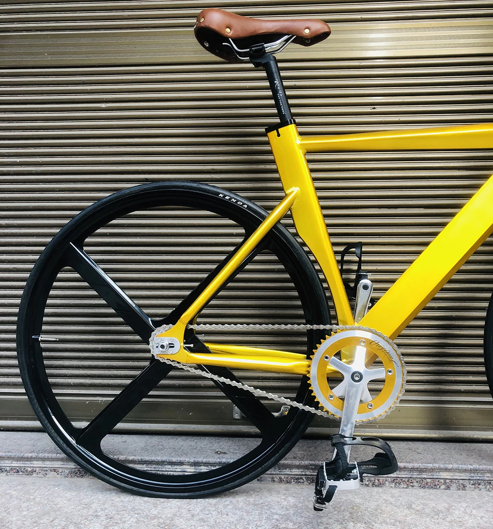 Fixie Bike frame 52cm 56cm single speed bike frame with Aluminum alloy fork color Track Bicycle 700C