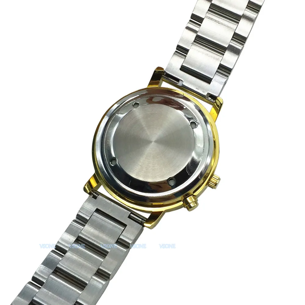 Французские говорящие часы с функцией будильника, говорящая Дата и время, белый циферблат, складная застежка, золотой чехол TAF-705