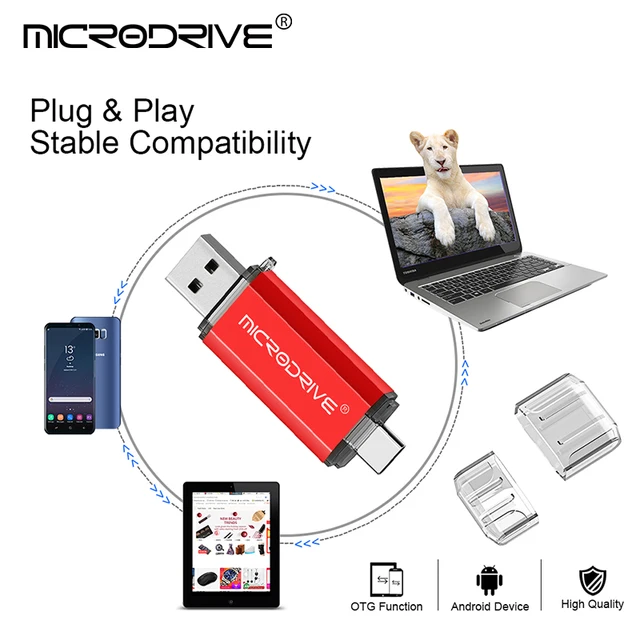 Type C USB Flash Drive OTG 2 IN 1 USB 2.0 Micro USB Pen Drive 128GB 64GB 32GB 16GB 8GB 4GB Pendrive Flash Drive - Image 6