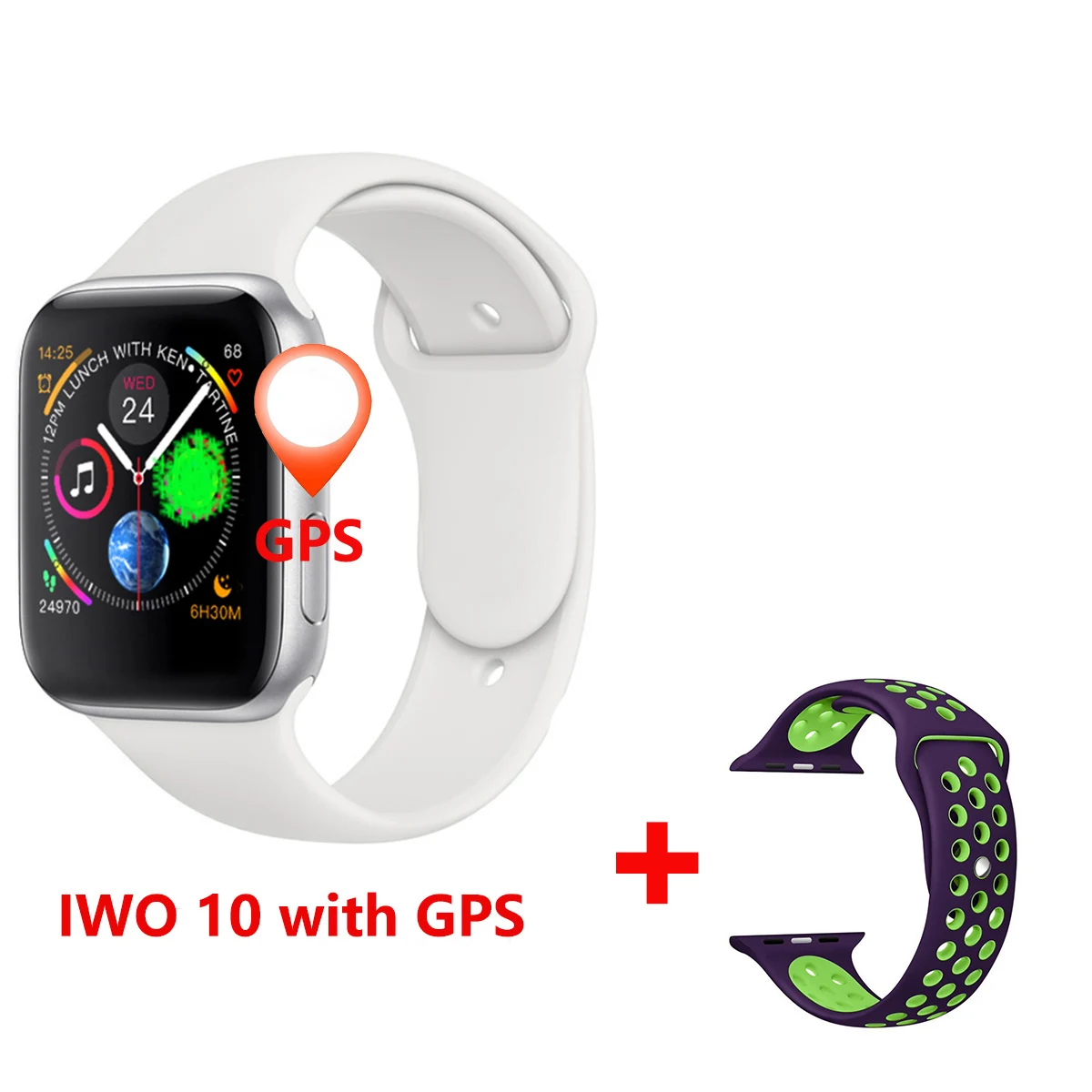 14 44 мм IWO 10 умные часы Bluetooth IWO 9 серия 4 gps Inteligente Brinde умные часы Android для IOS обновление IWO 8 Прямая поставка - Цвет: 14