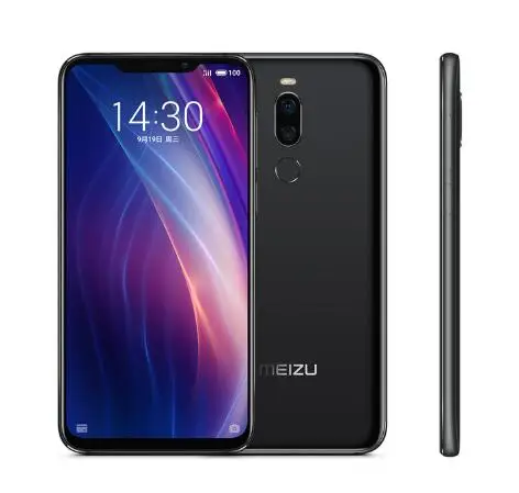 Meizu X8 с глобальной прошивкой, 4G ram, 64G Rom, 4G LTE, мобильный телефон Snapdragon 710, четыре ядра, 6,2 дюймов, МП и мп, двойная камера заднего вида, gps - Цвет: Черный