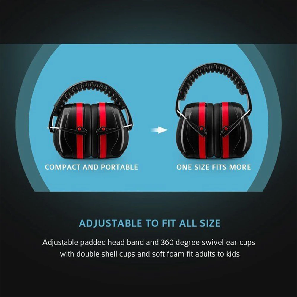 Adjustable Ear Defenders Earmuffs Hearing Protection Ear Defenders Noise Reduction For Sport Shooting For Adults Children best mechanics gloves