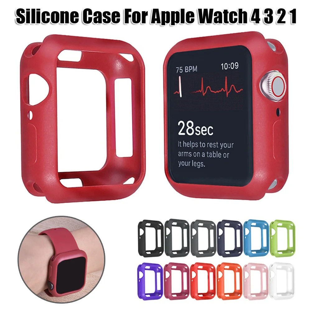 2020 Новая мода для i-Watch Apple Watch 4 3 2 1 Защитные пленки TPU силиконовый чехол защитный