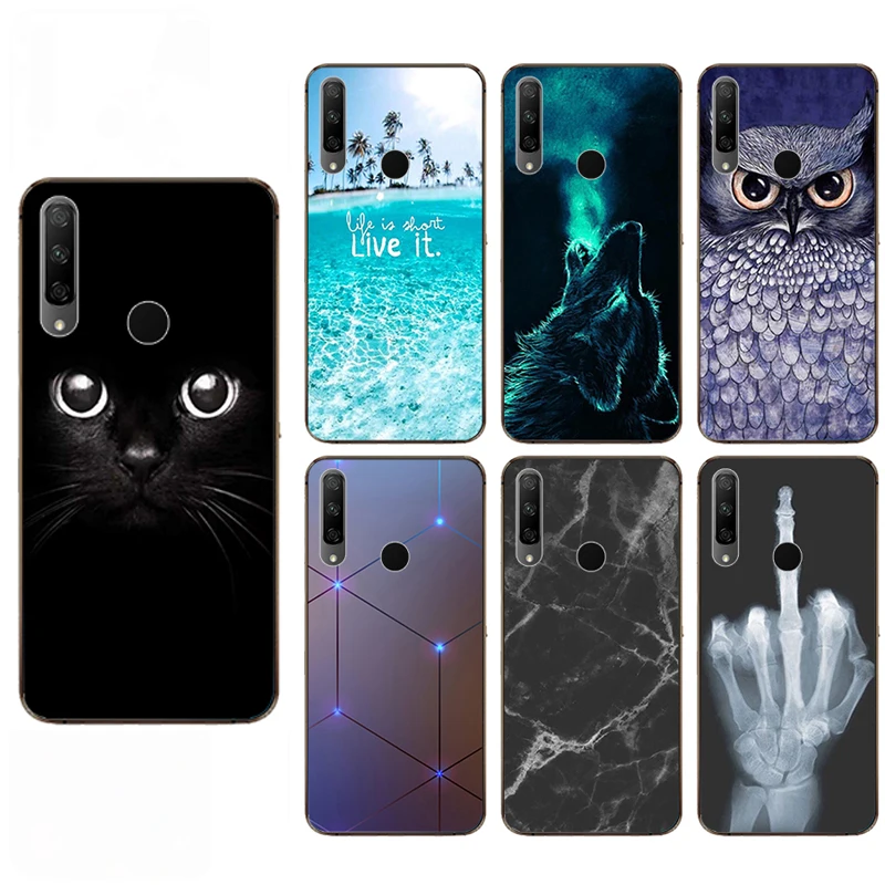 Новинка мягкий ТПУ чехол с принтом для huawei Honor 9X премиум силиконовый телефона STK LX1