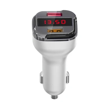 

Smart car with display charger / dual usb car charger