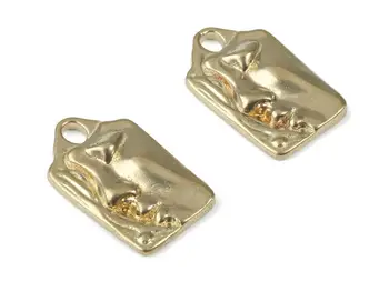 

Brass Cancer Earring Charms - Raw Brass Horoscopes Pendant and Necklace - 6PCS/LOT - 16.59x14.39x2.25mm - PP2995