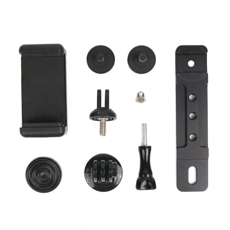 Для DJI OSMO Mobile 3 ручной карданный стабилизатор для DJI OSMO Mobile 2 Расширенный держатель для телефона с зажимом для Zhiyun Smooth Q 4/3 - Цвет: Черный