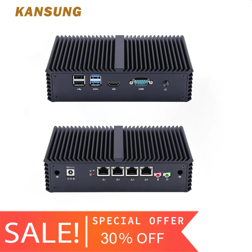 Best Price KANSUNG Intel Core i5-4200Y AES-NI Minipc Nettop Thin Client 4 Lan Ordinateur Fanless Firewall Windows 10 OPNsense Mini PC Best Price KANSUNG Intel Core i5-4200Y AES-NI Minipc Nettop Thin Client 4 Lan Ordinateur Fanless Firewall Windows 10 OPNsense Mini PC