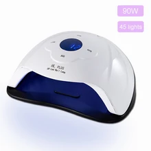 90 Вт/80 Вт/36 Вт светильник для ногтей для маникюра Сушилка для ногтей 45 шт. Светодиодный УФ-светильник для отверждения УФ-гель для ногтей с датчиком движения ЖК-дисплей