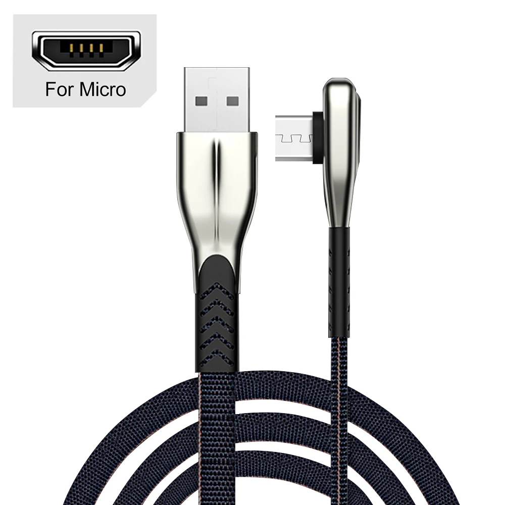 Type C Micro USB кабель для samsung S10 S9 S8 A50 для Redmi Note 7 Быстрая зарядка USB-C зарядное устройство для мобильного телефона USB кабель IOS - Цвет: For Micro USB