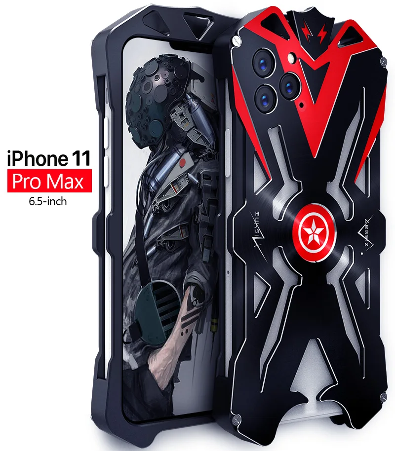Для iPhone 11 Pro Max Zimon авиационный алюминиевый металлический чехол с сильной защитой для iPhone 11 металлический чехол
