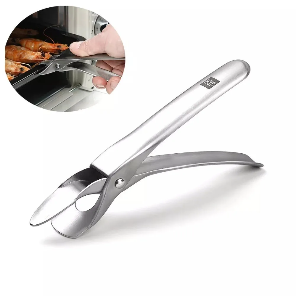 

New Xiaomi Huohou Anti-hot Pot Pan Gripper 304 Stainless steel Clip for Pan bowl oven Cookware Tableware Arm Holder