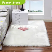 15 цветов Мода длинный искусственный мех искусственная кожа прямоугольник/квадратная пушистая Подушка для стула, дивана покрытие ковер коврик площадь ковер гостиная спальня
