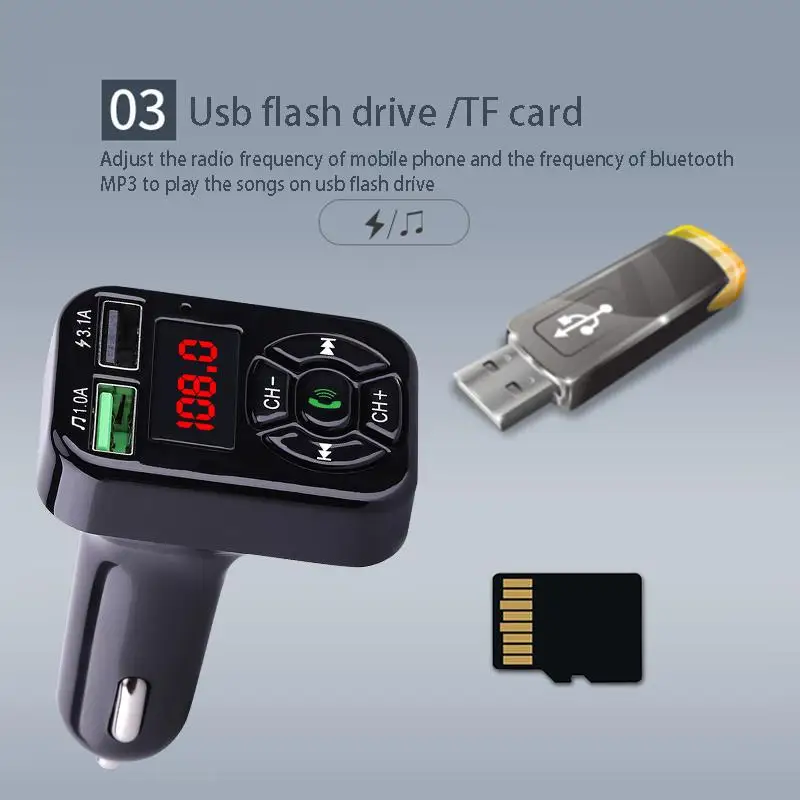 Bluetooth MP3 автоматический плеер Hands-Free-Of-installation беспроводной автомобильный динамик музыка плеер аксессуар для машины