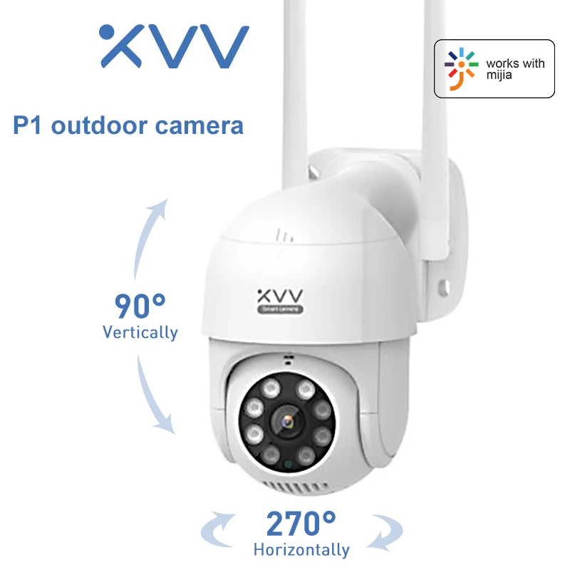 Nuevo  Xiaomi-cámara IP inteligente para exteriores P1 1080P PTZ, giratoria, Wifi, humanoide, detección, seguridad impermeable, funciona con la aplicación Mi Home Yypb9zLm3