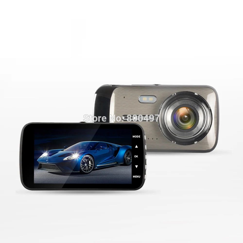 Автомобильный видеорегистратор FHD 1080P " широкоугольная ips камера видеорегистратор с двойным объективом g-сенсор парковочное Обнаружение движения камера ночного видения