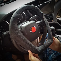 Universal Car Silicone Steering Wheel Glove Cover Texture Soft Multi Color Soft Silicon Steering Wheel Automobiles Accessories
