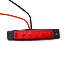^#Cheap For Car Trailer Truck Side Marker Light Lorry Clearance Red 12V 6 LEDs Side Marker Light Boat Indicator Side Marker Lamp ^#Cheap For Car Trailer Truck Side Marker Light Lorry Clearance Red 12V 6 LEDs Side Marker Light Boat Indicator Side Marker Lamp