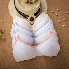 Регулируемое нижнее белье для молодых девушек, мягкий хлопковый бюстгальтер с подкладкой, спортивный бюстгальтер для йоги, 3 крючка, 19QF