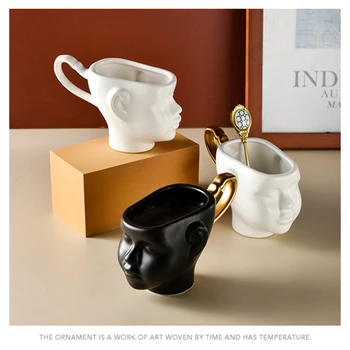 

200ml 3D Baby Face Mugs Couple Coffee Cup Children Milk Mugs Home Decoration Adult Drink Cup Ceramic Mug Gifts Potter Tazze