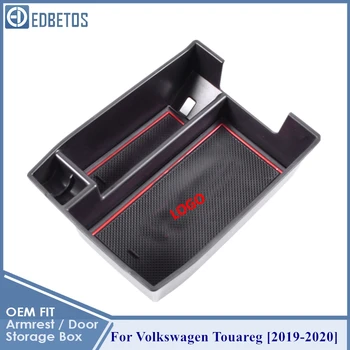 

EDBETOS Armrest Storage Box for Volkswagen Touareg 2019 Central Console Organzier Storage Cup Holder Tray Container