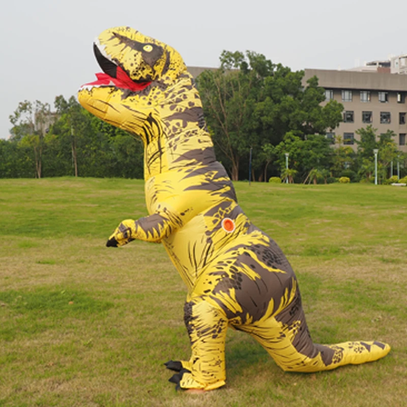 Anime Cospaly Dinosaur Inflatable Willy Costume Adult Halloween Fancy Dress Full Body Suit Battery Fan Operated Inflating T Rex (3)