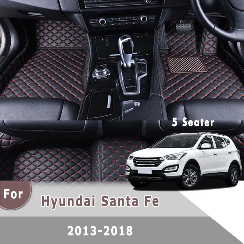 Ковровые покрытия RHD для Hyundai Santa Fe 2018 2017 2016 2014 аксессуары интерьера автомобиля