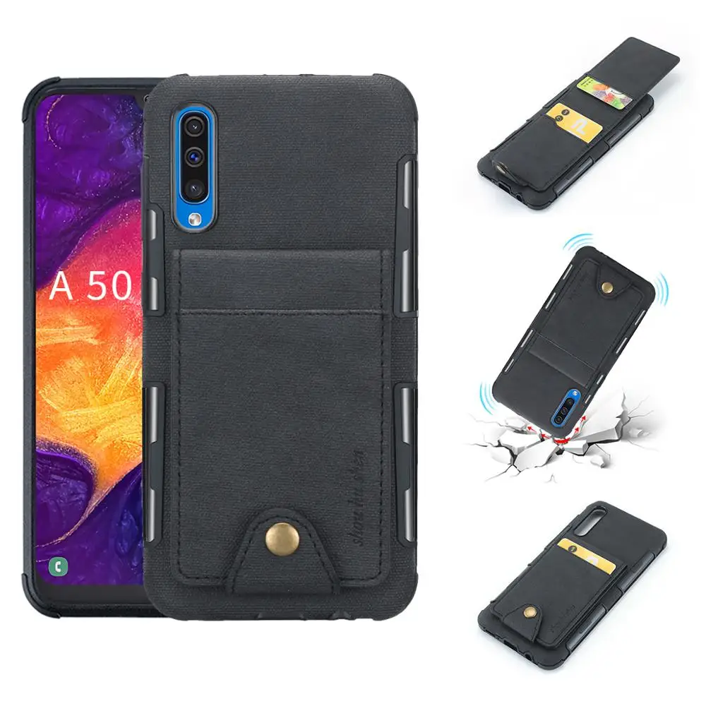 

Card Slot Flip for Coque Samsung J6Plus Case A70 Samsung A50 Case J4Plus Leather for Samsung Galaxy J4 J6 Plus J8 2018 Cover A20