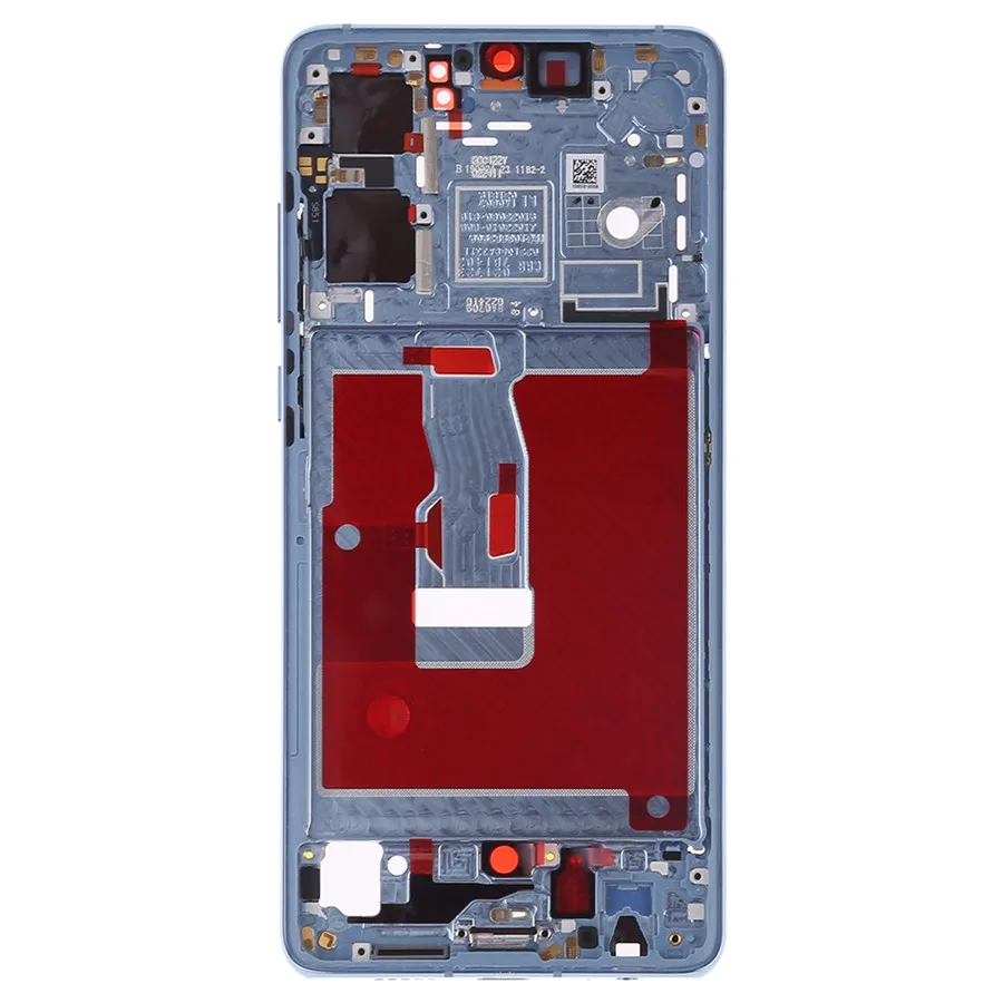 Baby Blue IPartsBuy передняя рамка lcd с боковыми клавишами для huawei P30 - Цвет: Baby Blue
