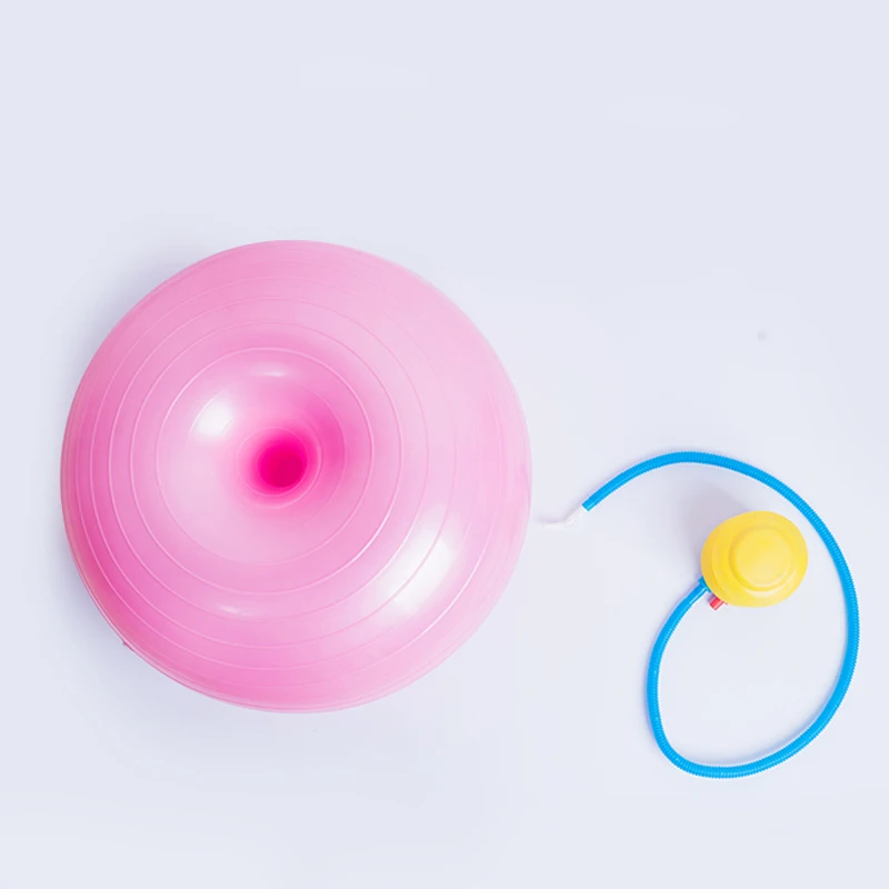 50*28 см пончик мяч для занятий йогой, фитнесом оборудования тренажерный зал отделение тренировки Упражнение дома баланс спортивные Пилатес - Цвет: Розовый