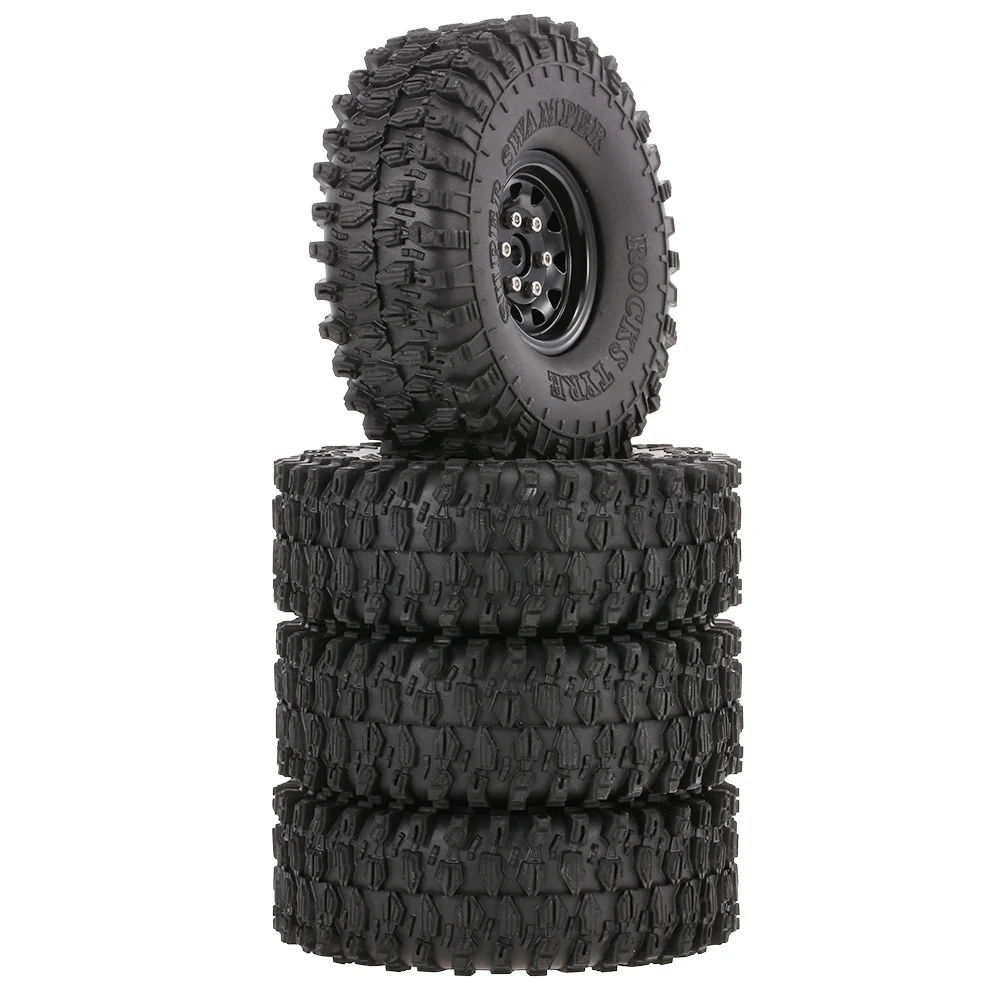 4 шт. AUSTAR 5020 + 617BK 120 мм 1 9 ''комплект резиновых колес с ободом для 1/10 Traxxas HSP HPI SCX10
