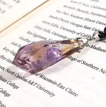 

Natural ametrine water drop pendulum pendant tear of angel jewelry amethyste necklace